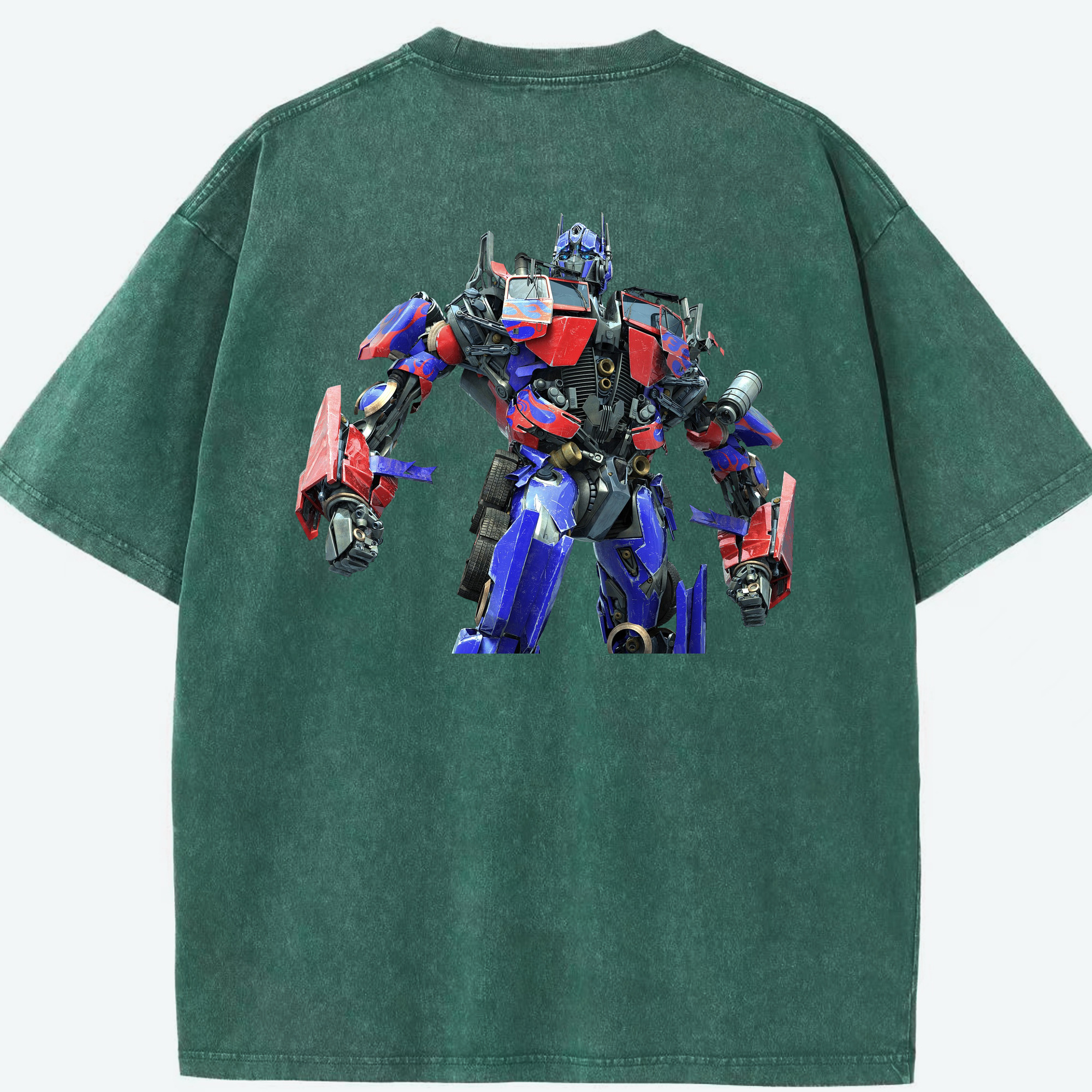 （画像用）  綿100% ヴィンテージ風 半袖Tシャツ（背面プリント）